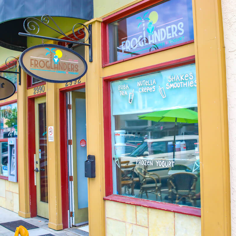 Froglanders French Crepes and Frozen Yogurt Carlsbad CA